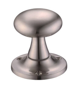Mushroom Mortice Door Knobs, Satin Nickel  (sold in pairs)