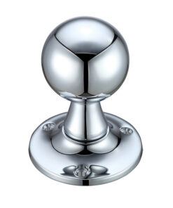 Ball Mortice Door Knobs, Polished Chrome -  (sold in pairs)