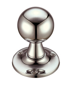 Ball Mortice Door Knobs, PVD Stainless Nickel (sold in pairs)