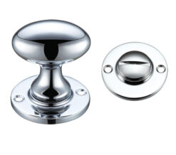 Oval Turn & Release (40mm), Polished Chrome -