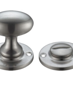 Oval Turn & Release (40mm), Satin Nickel