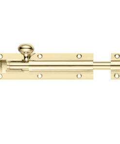 Architectural Barrel Bolt (4, 6, 8, 12, 18 OR 24 Inch), Polished Brass