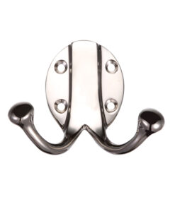 Double Robe Hook, Nickel Plate