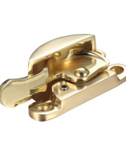 Narrow Style Locking Fitch Fastener, Polished Brass -