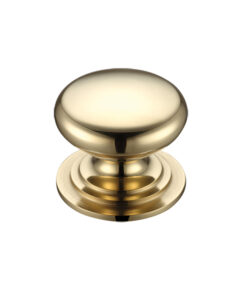Victorian Cupboard Knob, Polished Brass