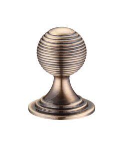 Queen Anne Ringed Cupboard Knob (25mm, 32mm OR 38mm), Florentine Bronze