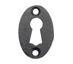 Oval Escutcheon, Black Antique