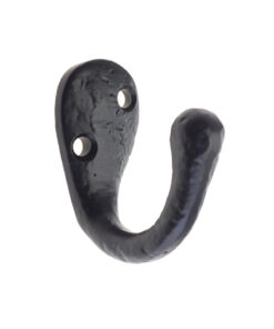 Coat Hook (22mm x 40mm), Black Antique