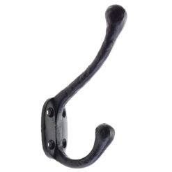 Hat & Coat Hook (35mm x 55mm), Black Antique