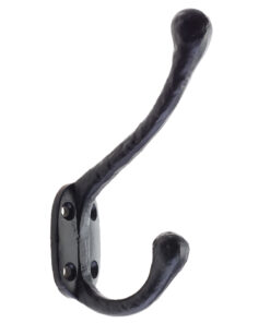 Hat & Coat Hook (35mm x 55mm), Black Antique