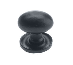 Oval Cupboard Knob (35mm x 25mm), Black Antique