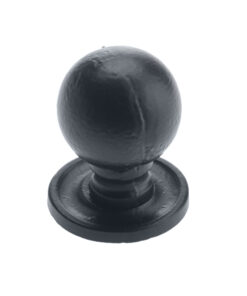 Round Cupboard Knob (36.5mm), Black Antique
