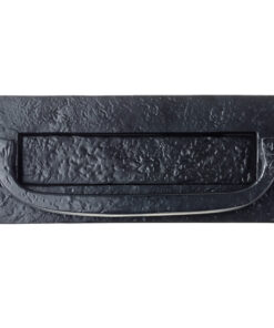 Postal Knocker Letter Plate (305mm x 107mm), Black Antique