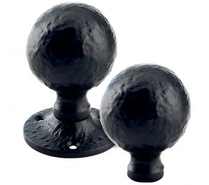 Ball Rim Knob, Black Antique (sold in pairs)