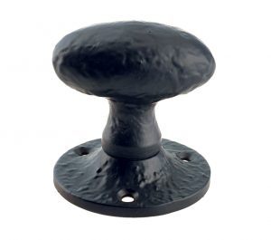 Oval Mortice Knob, Black Antique (sold in pairs)