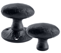 Oval Rim Knob, Black Antique (sold in pairs)
