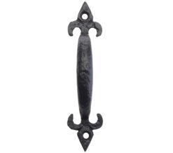 Fleur De Lys Pull Handle (127mm OR 152mm), Black Antique