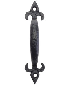 Fleur De Lys Pull Handle (127mm OR 152mm), Black Antique