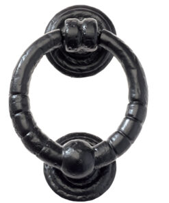 Ring Knocker (127mm Diameter), Black Antique
