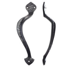 Off-Centre Pull Handle (Left OR Right Handed), Black Antique