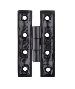 H Cabinet Door Hinge, Black Antique