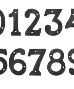 0-9 Numerals (102mm), Black Antique