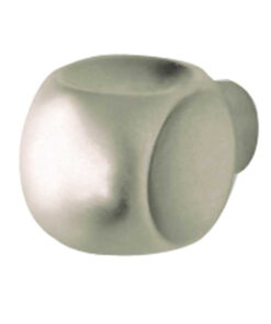 Cubo Cabinet Knob (12mm Diameter), Satin Nickel