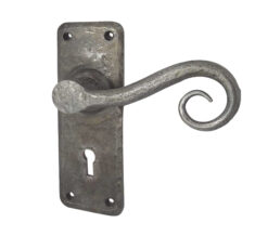 Handforged Chester Door Handles, Pewter (sold in pairs)
