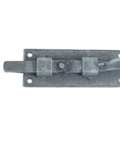 Handforged Straight Barrel Bolt (100mm), Pewter