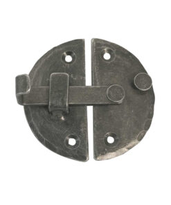 Handforged Cabinet Latch (72mm Diameter), Pewter