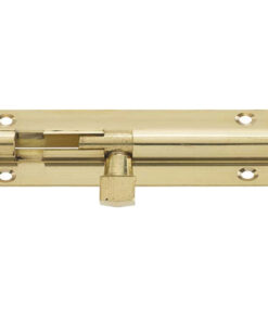 Straight Brass Barrel Bolt (Various Sizes), Polished Brass