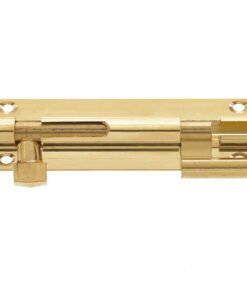 Cranked Brass Barrel Bolt (Various Sizes), Polished Brass