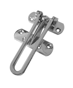 Security Door Guard, Polished Chrome