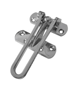 Security Door Guard, Satin Chrome
