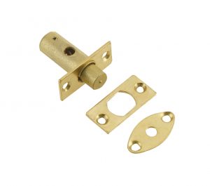 Frelan Hardware Mortice Rack Bolt - 14mm Backset - Polished Brass