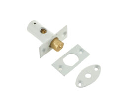 Mortice Rack Bolt (14mm Backset), White