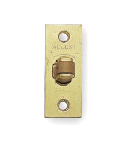 Adjustable Rollerbolt Catch With Brass Roller, Polished Brass