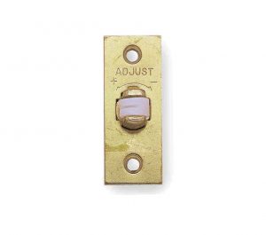 Adjustable Rollerbolt Catch With Nylon Roller, Electro Brass