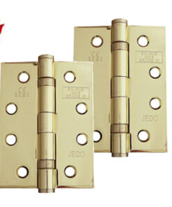4 Inch Ball Bearing Hinges, Polished Brass