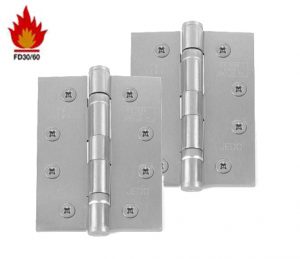 4 Inch Ball Bearing Hinges, Satin Chrome