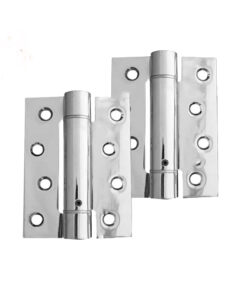Frelan 4 Inch Door Closer Set Spring Hinge - Polished Chrome (sold in packs of 3)