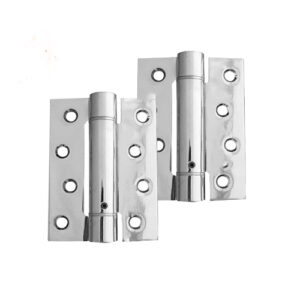 Frelan 4 Inch Door Closer Set Spring Hinge - Polished Chrome (sold in packs of 3)