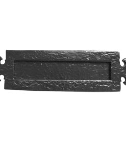 Fleur De Lys Letter Plate (350mm x 85mm), Black Antique