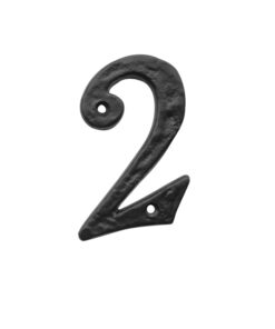 Door 0-9 Numerals (100mm Height), Black Antique