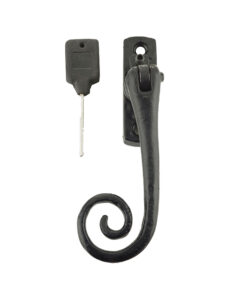 Left Or Right Handed Locking Espagnolette Casement Fastener, Black Antique