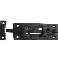 Straight Barrel Bolt (100mm), Black Antique