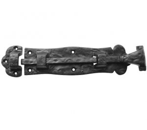 Straight Barrel Bolt (200mm), Black Antique