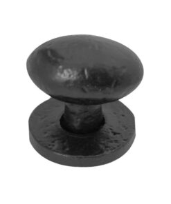 Oval Cupboard Knob (40mm x 30mm), Black Antique