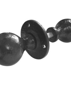Ball Shape Rim Door Knob, Black Antique