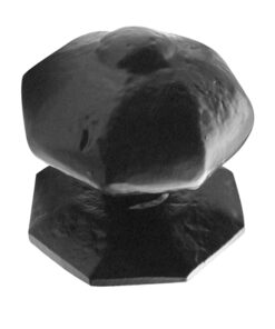 Centre Door Knob (70mm Diameter), Black Antique